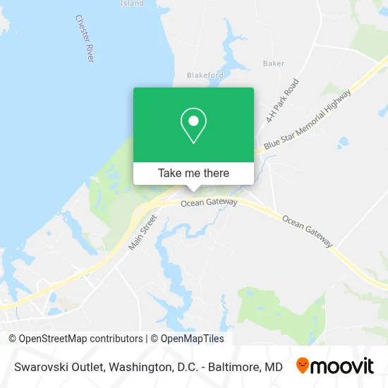 Swarovski Outlet map
