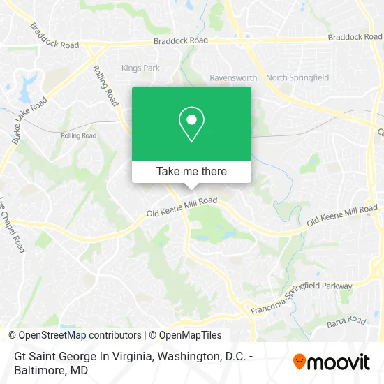Gt Saint George In Virginia map