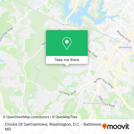 Clocks Of Germantown map