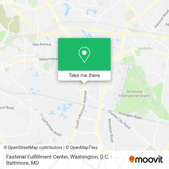 Fastenal Fulfillment Center map