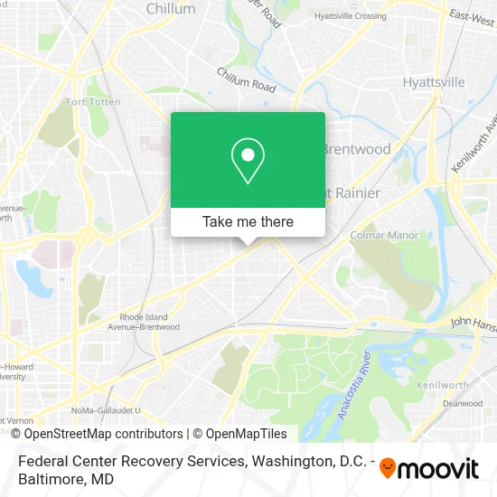 Federal Center Recovery Services map