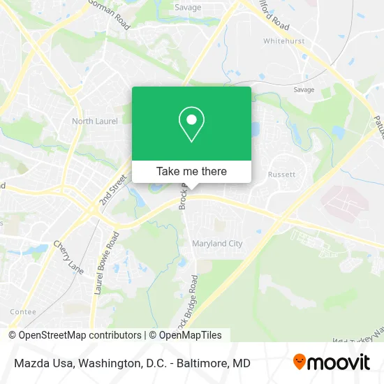 Mazda Usa map