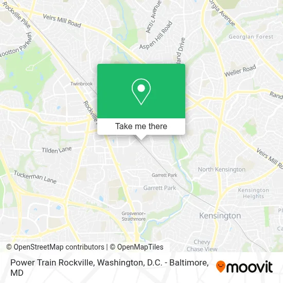Power Train Rockville map