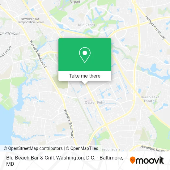 Blu Beach Bar & Grill map
