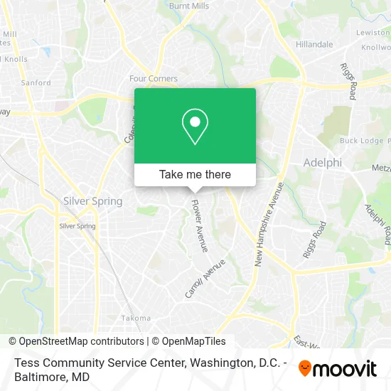 Tess Community Service Center map