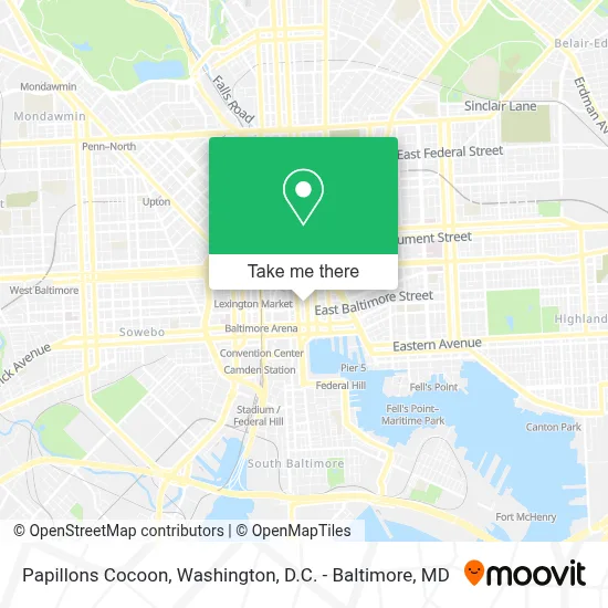 Papillons Cocoon map