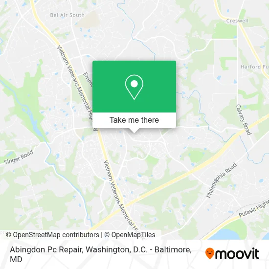 Abingdon Pc Repair map