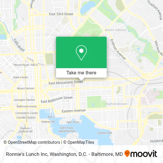 Ronnie's Lunch Inc map