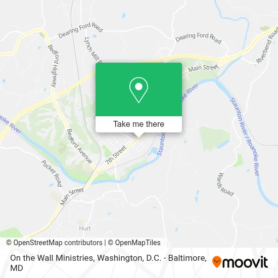 On the Wall Ministries map