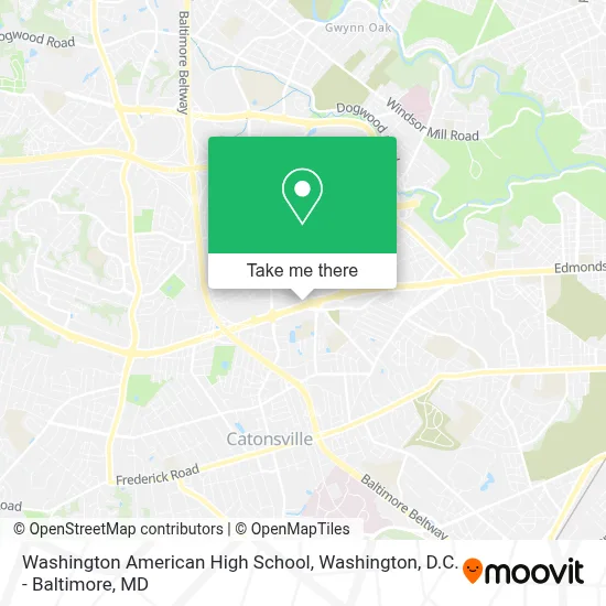 Washington American High School map