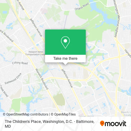 The Children's Place map