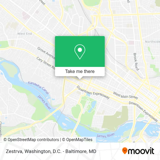Zestrva map
