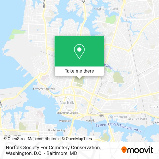 Norfolk Society For Cemetery Conservation map