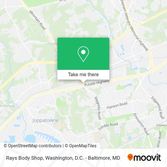 Rays Body Shop map