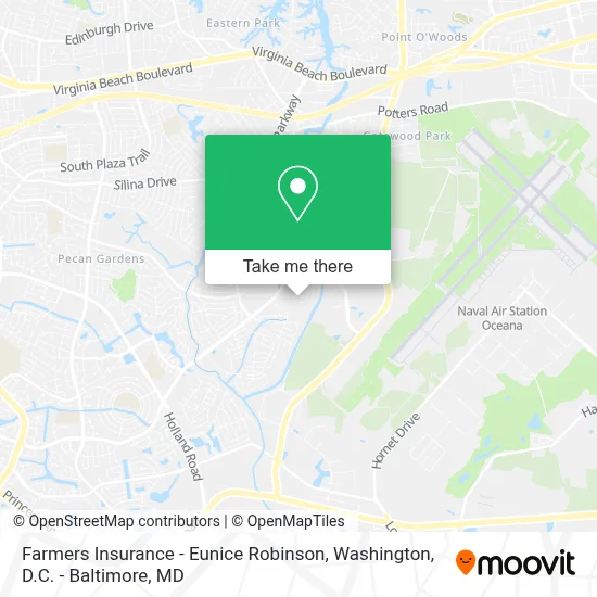 Farmers Insurance - Eunice Robinson map