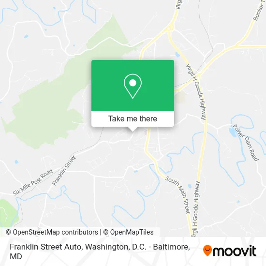 Franklin Street Auto map