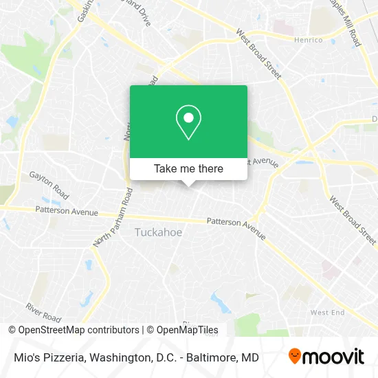 Mio's Pizzeria map