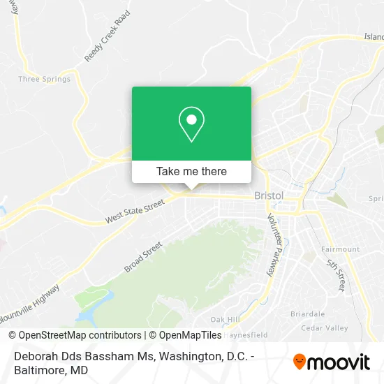 Deborah Dds Bassham Ms map
