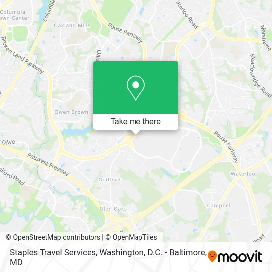 Staples Travel Services map