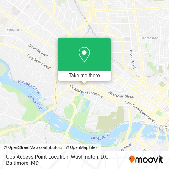 Ups Access Point Location map