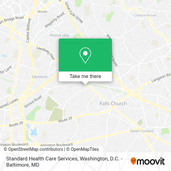 Standard Health Care Services map