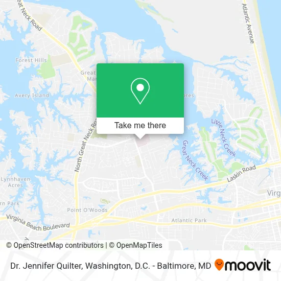 Dr. Jennifer Quilter map