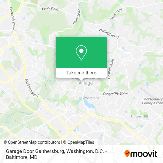 Garage Door Gaithersburg map