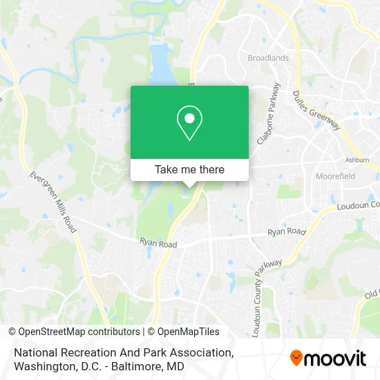 National Recreation And Park Association map