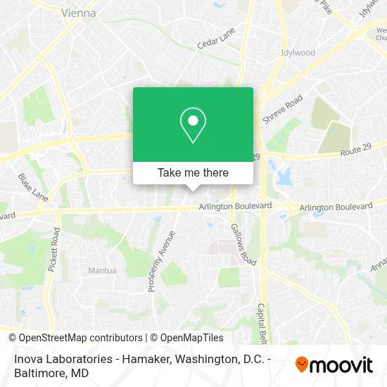 Inova Laboratories - Hamaker map