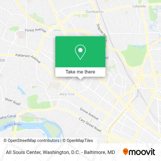 All Souls Center map