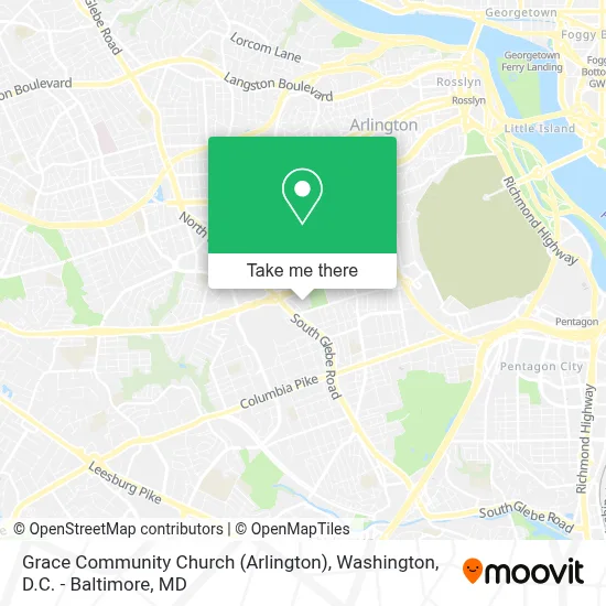 Grace Community Church (Arlington) map
