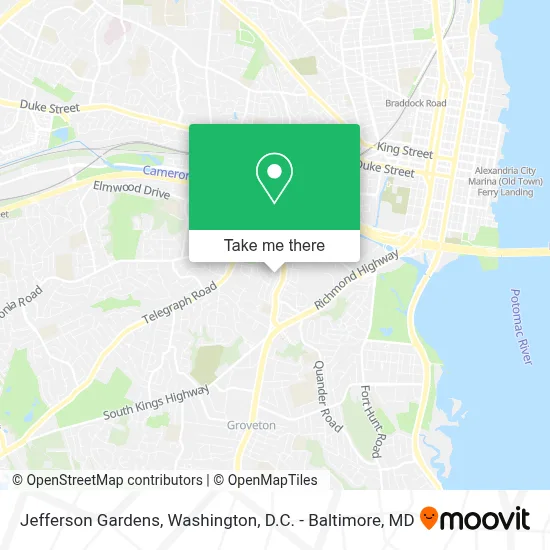 Jefferson Gardens map