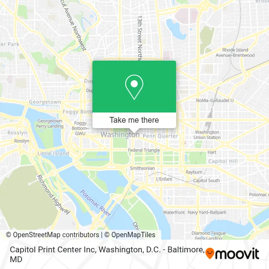 Capitol Print Center Inc map