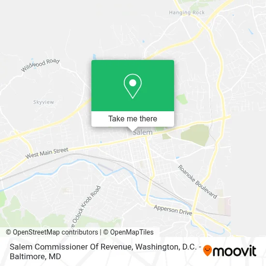 Salem Commissioner Of Revenue map