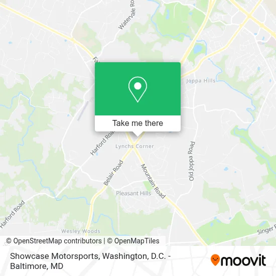 Showcase Motorsports map