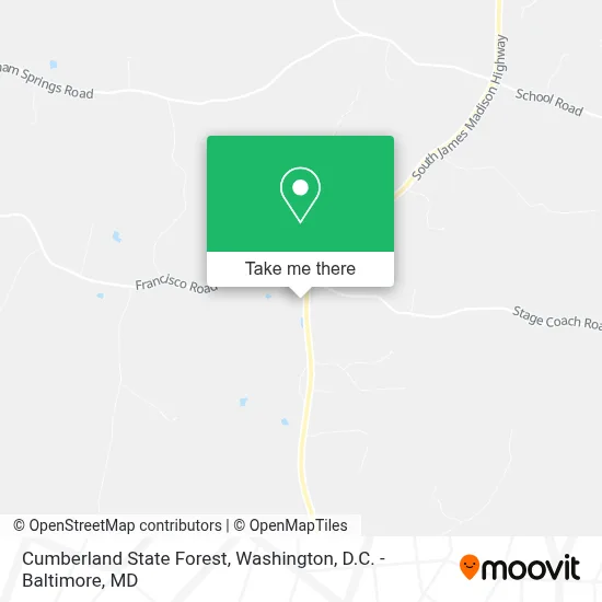 Cumberland State Forest map