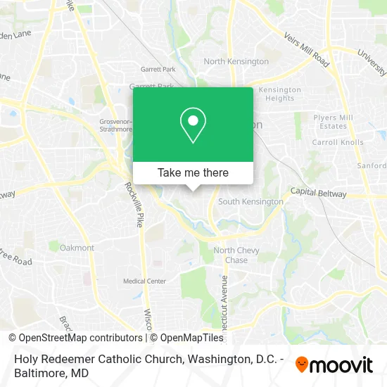 Holy Redeemer Catholic Church map