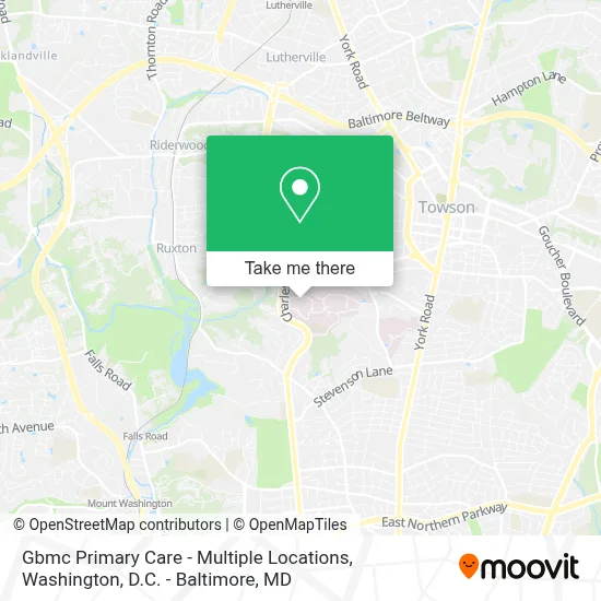 Gbmc Primary Care - Multiple Locations map