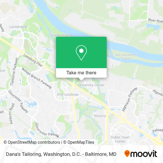 Dana's Tailoring map