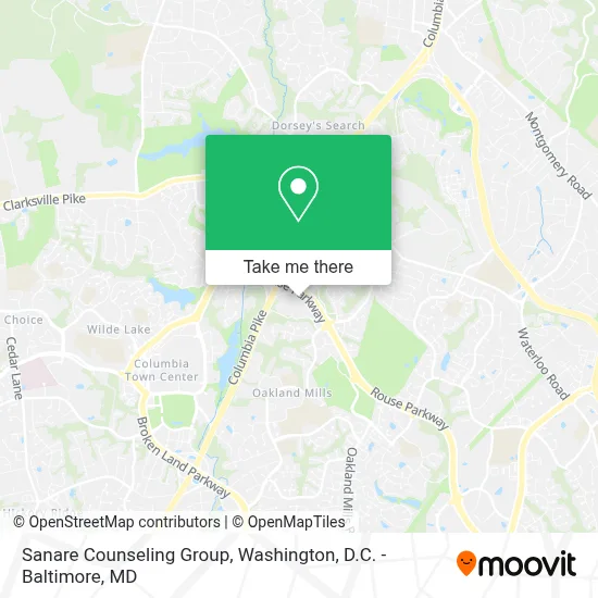 Sanare Counseling Group map