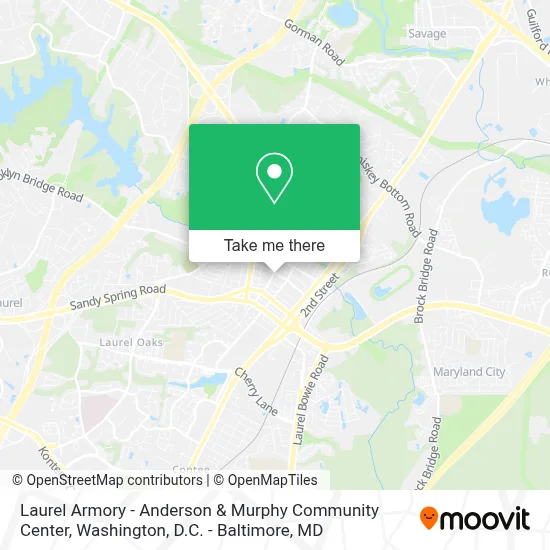 Laurel Armory - Anderson & Murphy Community Center map
