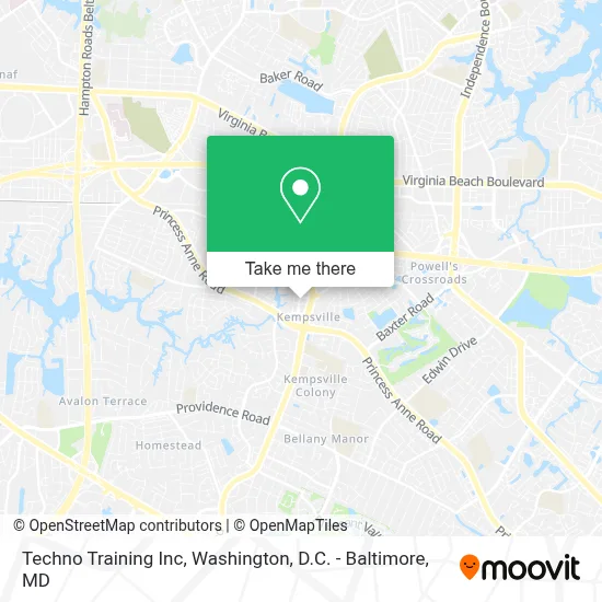 Techno Training Inc map