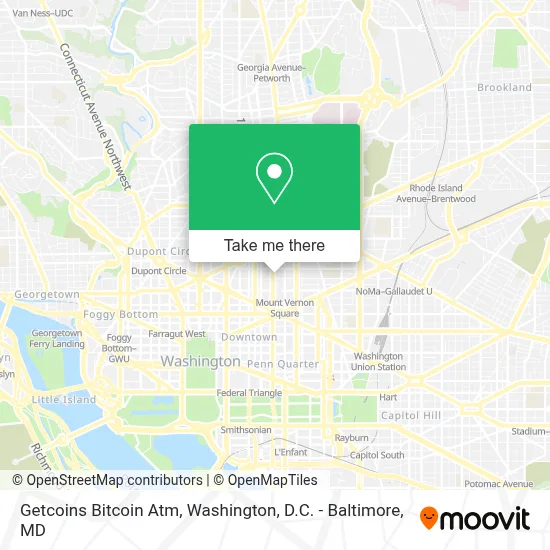 Getcoins Bitcoin Atm map