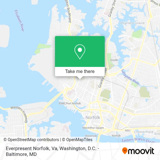 Everpresent Norfolk, Va map