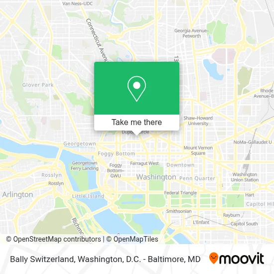 Bally Switzerland map