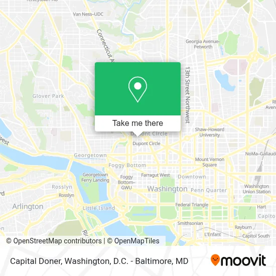 Capital Doner map