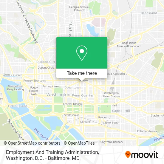 Employment And Training Administration map