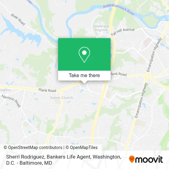 Sherri Rodriguez, Bankers Life Agent map