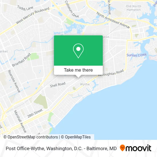 Post Office-Wythe map