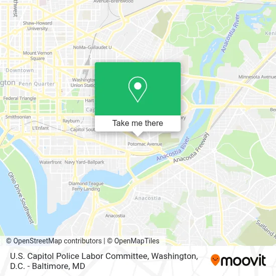 U.S. Capitol Police Labor Committee map